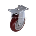 4 Inch PVC Red Medium Caster Wheel